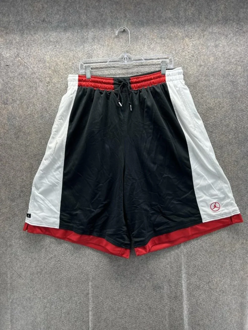 Vintage Jordan Shorts Mens 3XL Black Red Basketball Colorblock Jumpman Dazzel